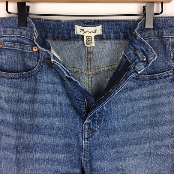 MADEWELL The Perfect Vintage Crop Jean High Waist Distressed Raw Hem Size 27 - Picture 3 of 12